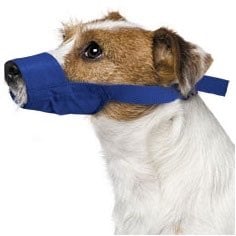 Quick Muzzle for Dogs (Blue) 1 Muzzle, Small