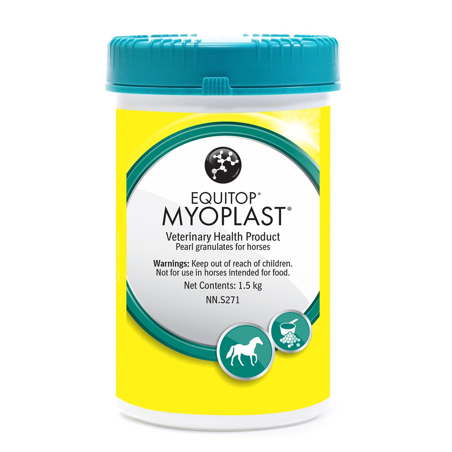 Equitop Myoplast for Horses 1.5 kg Jar 402 mg / g - additional product view 2