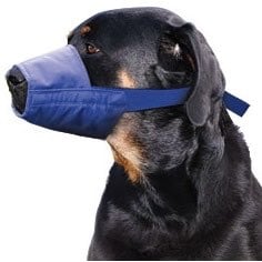 Quick Muzzle for Dogs (Blue) 1 Muzzle, XXLarge