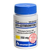 Apo - Azithromycin Tablet 1 Bottle of 100 Tablets