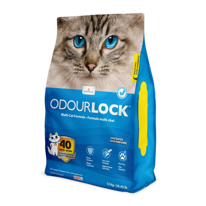 Odourlock Unscented Clumping Litter for Cats - 12 kg - product image 1