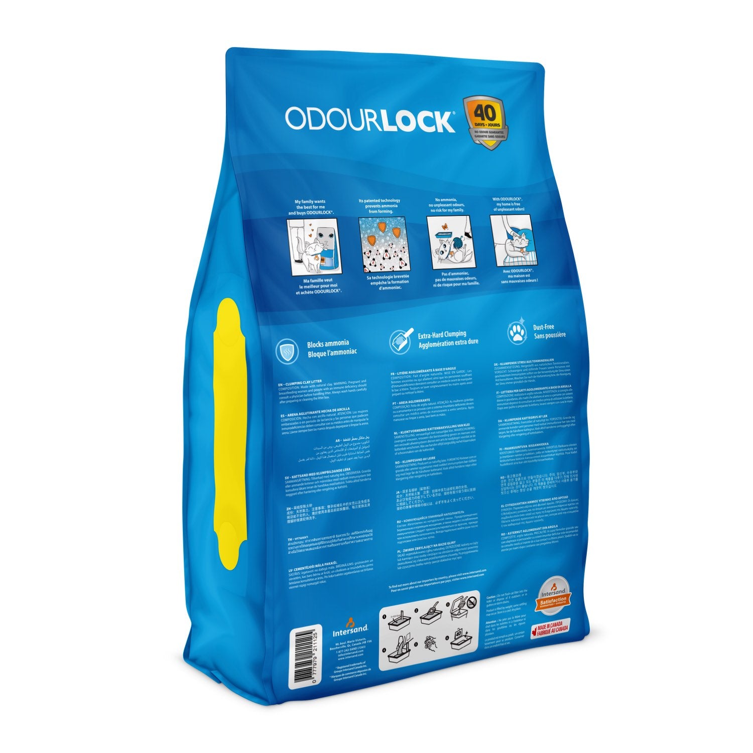 Odourlock Unscented Clumping Litter for Cats 12 kg Bag - additional product view 2