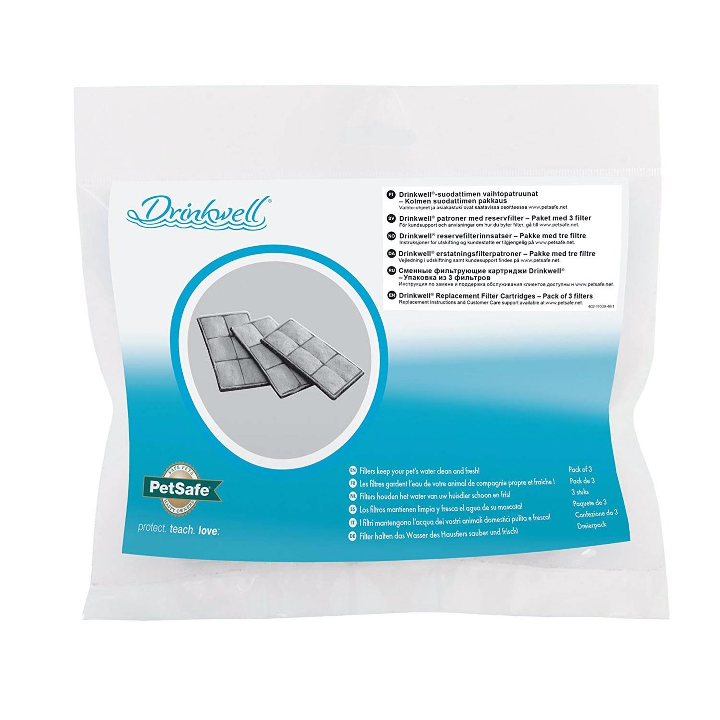 Drinkwell Original - Replacement Filter Cartridges Pack of 3 - additional product view 2