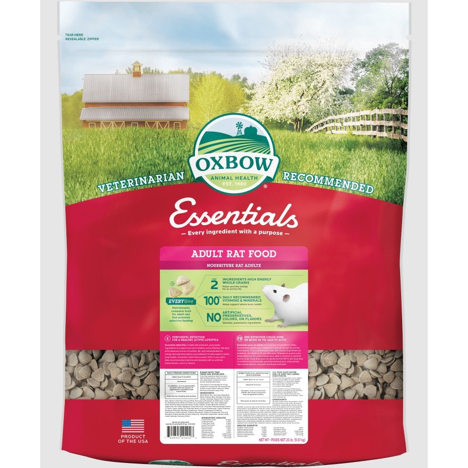 Essentials Adult Rat Food for Small Pets (Original) 9.07 kg Bag