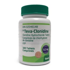 Clonidin, 0.2 mg, 100 Tablets - product image 1