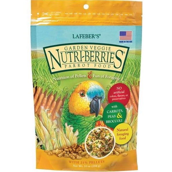 Nutri - Berries Garden Veggies Parrot Food for Birds 284 g Bag