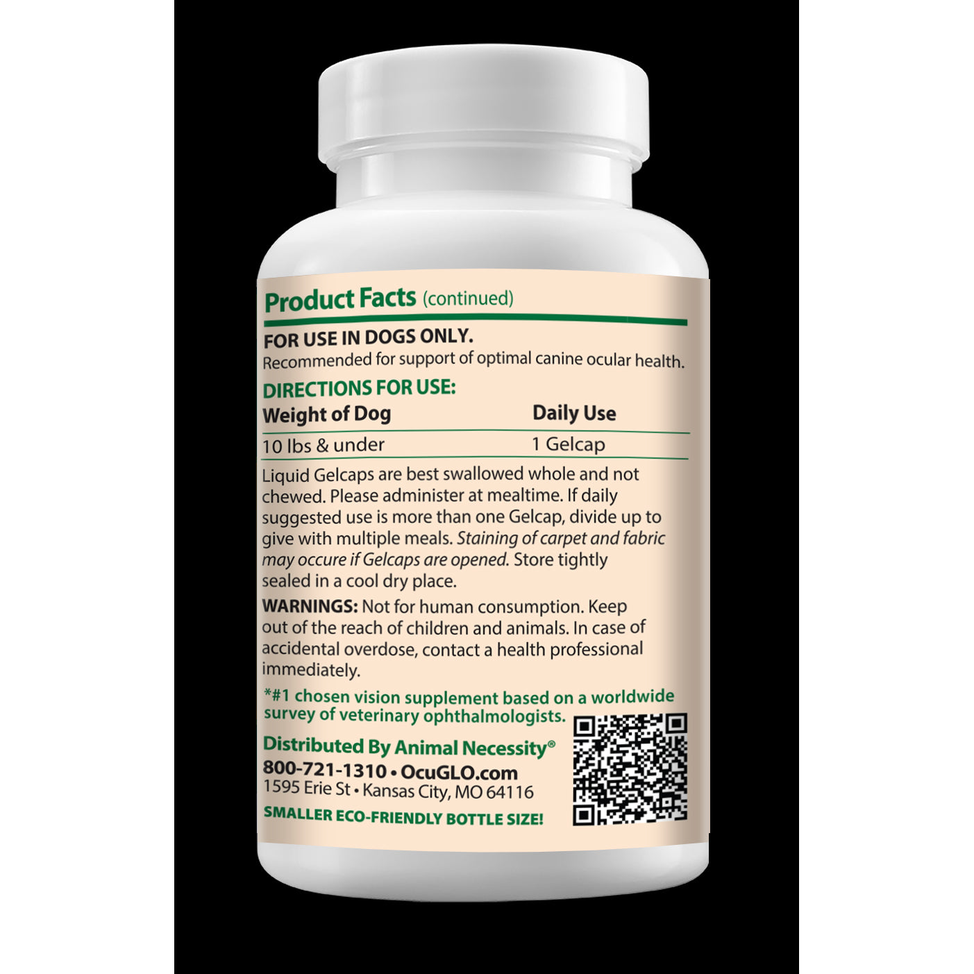 Ocu - GLO for Small Dogs 90 Cap - additional product view 3