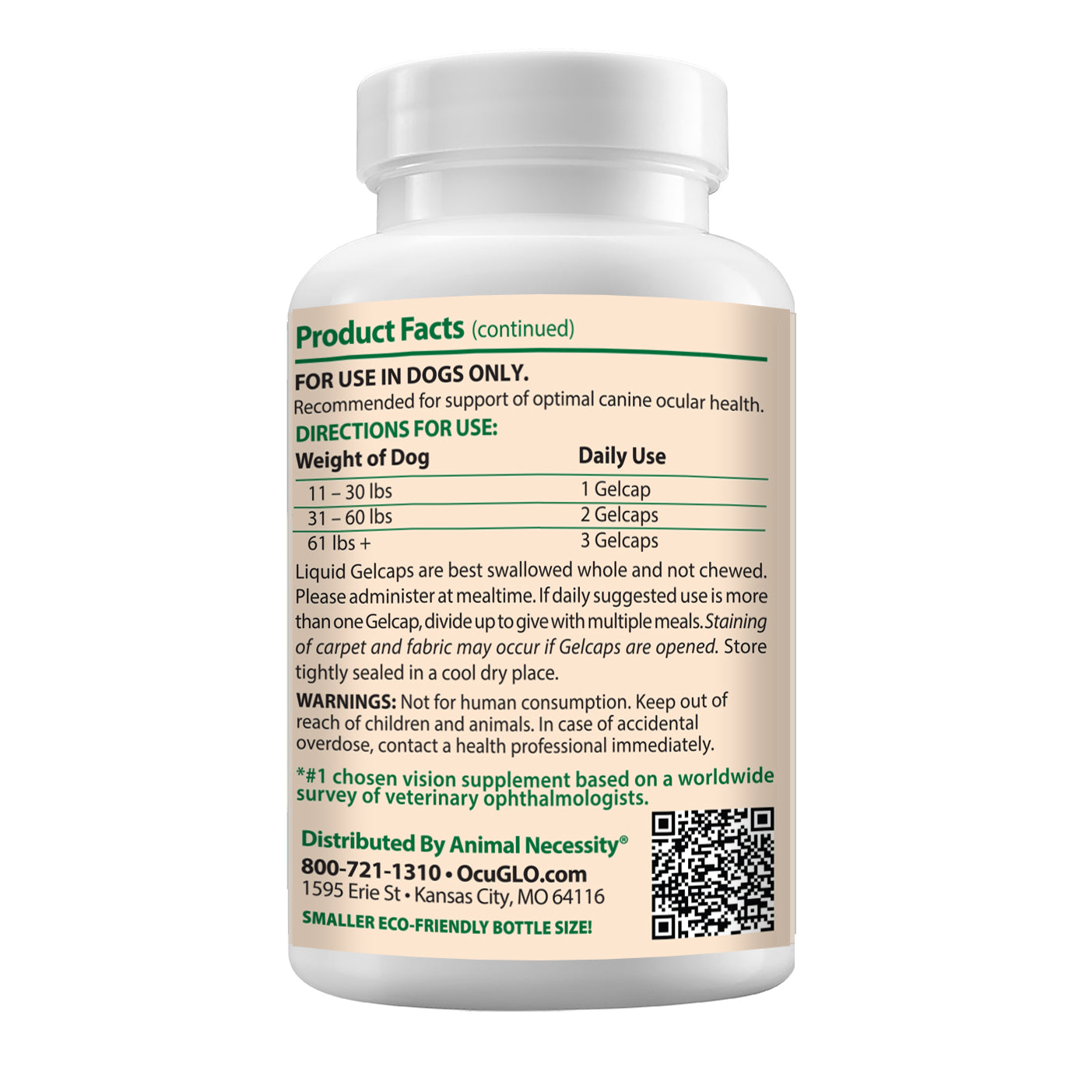 Ocu - GLO for Medium and Large Dogs 90 Cap - additional product view 3