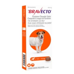 Bravecto Chewable Tablet for Dogs, 4.6 - 10 kg (Orange), 1 Chewable Tablets - product image 1
