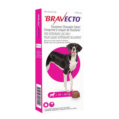 Bravecto Chewable Tablet for Dogs, 40.1 - 56 kg, 1 Chewable Tablets - product image 2