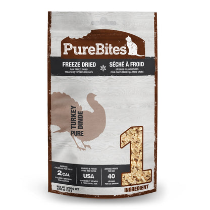 PureBites Freeze - Dried Cat Treats for Cats (Turkey) 26 g Bag