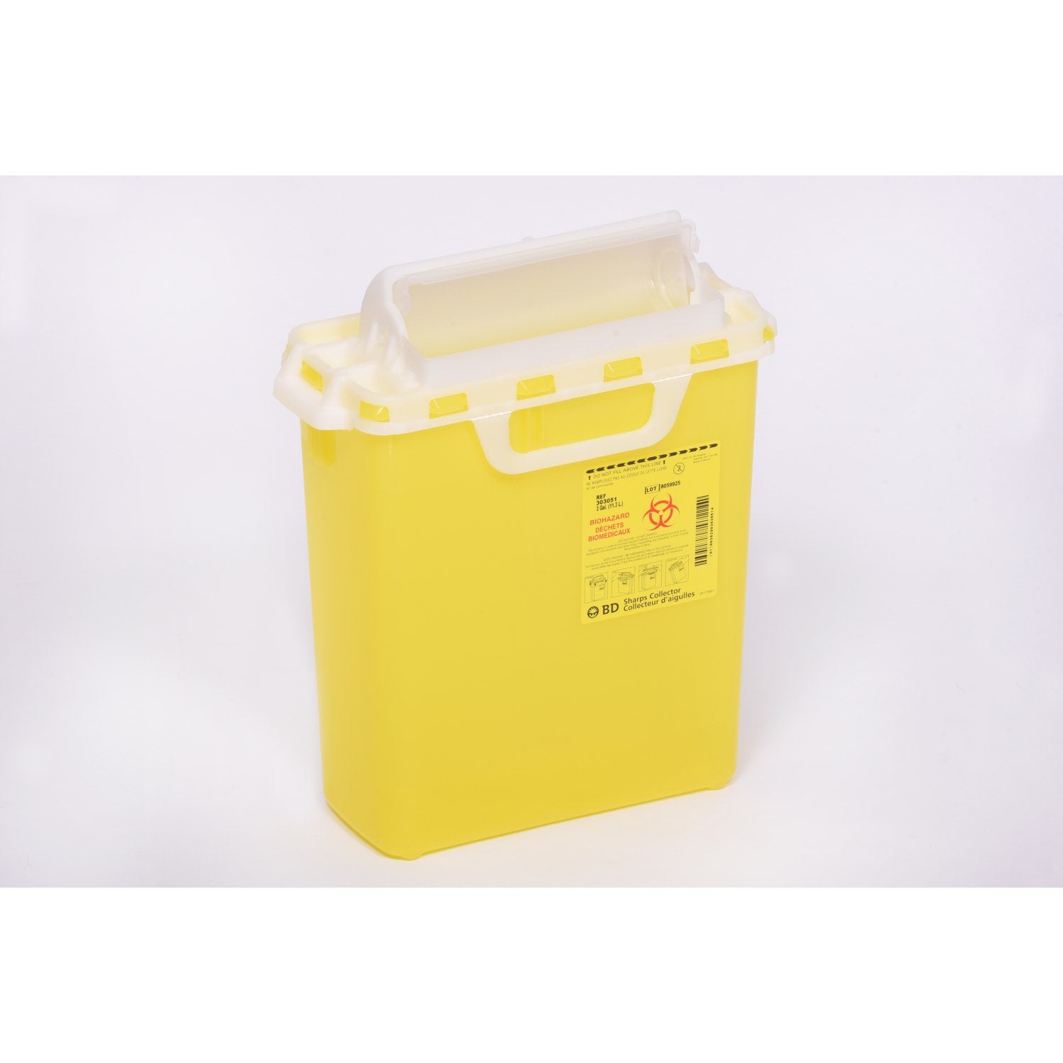 Sharps Collectors with Horizontal Entry (Yellow) 11.3 L Case of 10 Containers