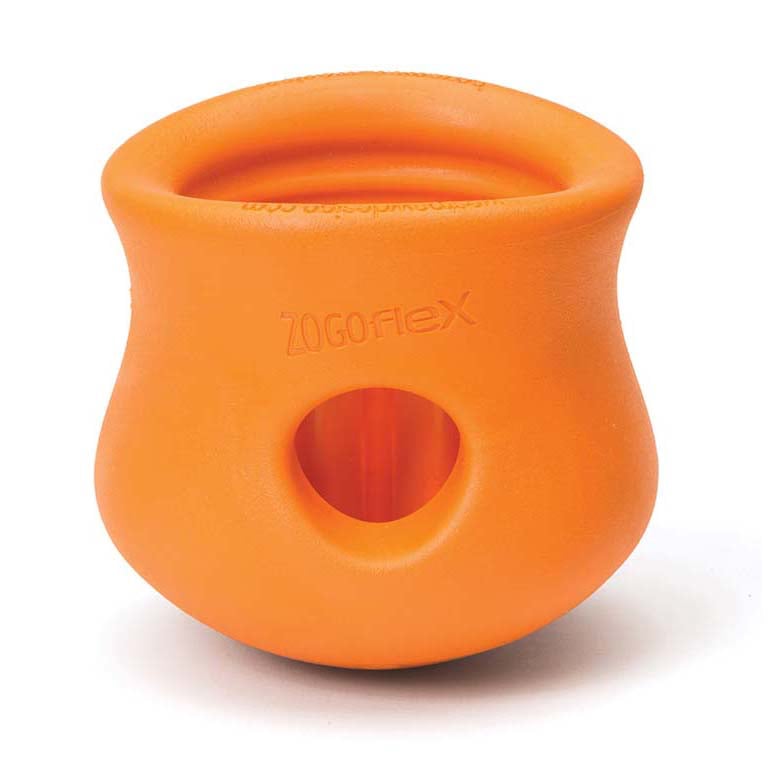 Toppl Treat Toy for Dogs 1 Unit, Tangerine, Small