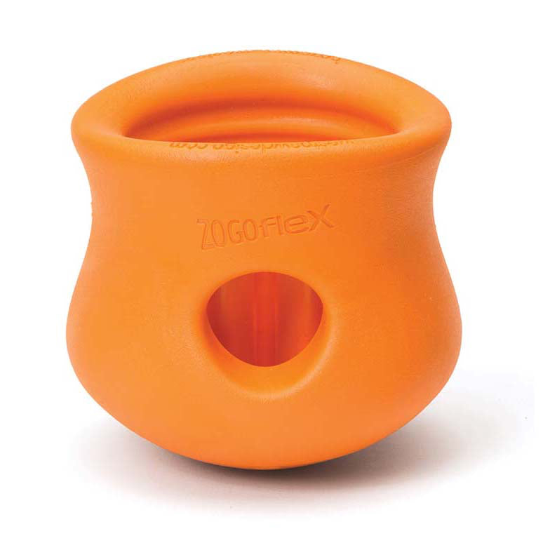 Toppl Treat Toy for Dogs 1 Unit, Tangerine, Large