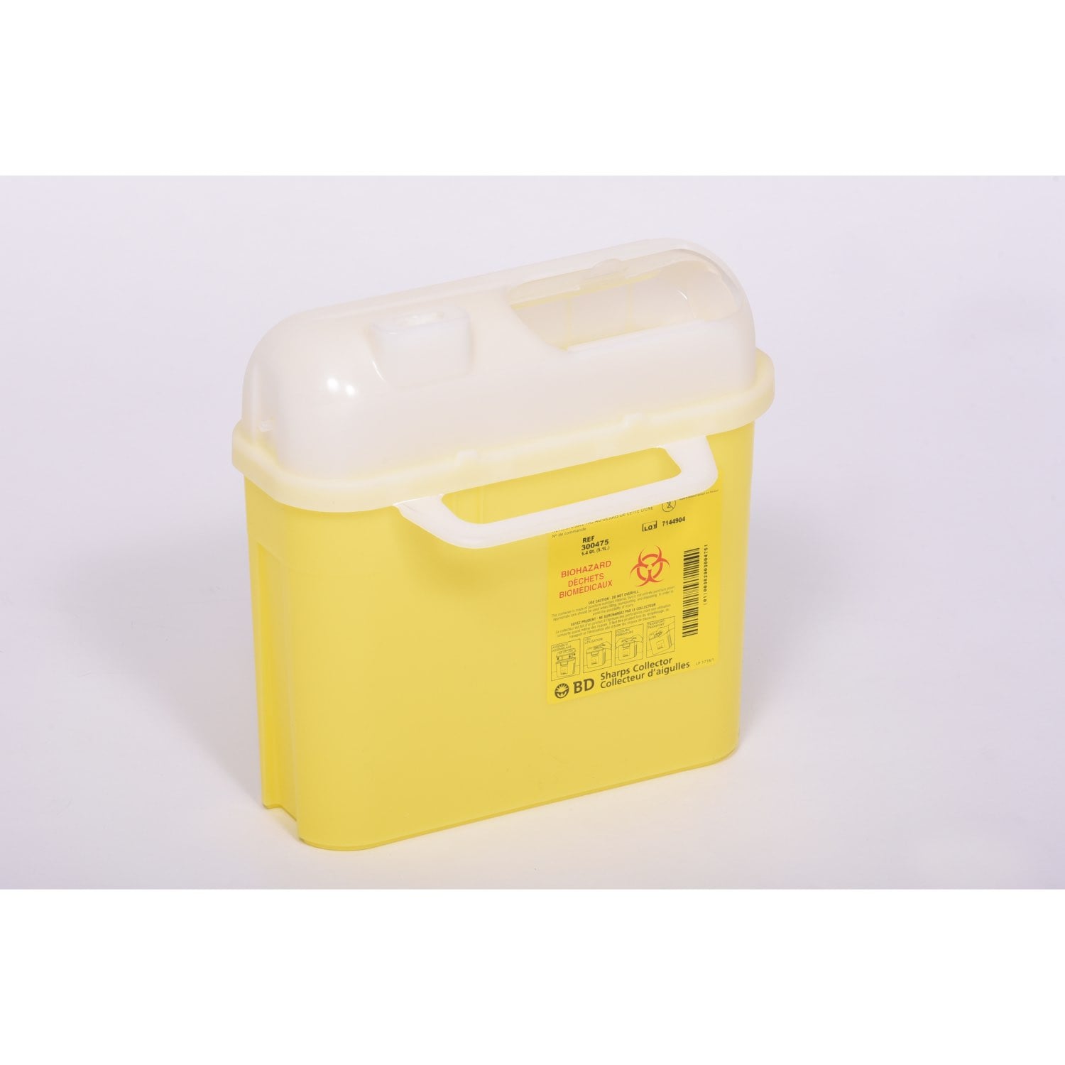 Sharps Collectors with Lateral Entry (Yellow) 5.1 L Case of 12 Containers