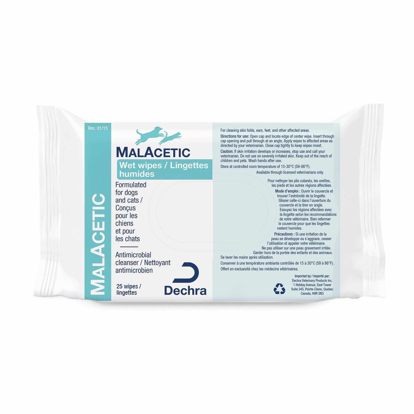 MalAcetic Wet Wipes 25 Wipes
