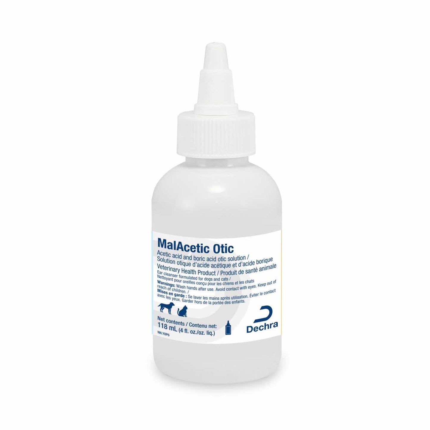 MalAcetic Otic Ear Cleaner for Cats 118 mL Bottle 2 / 2 % W / W