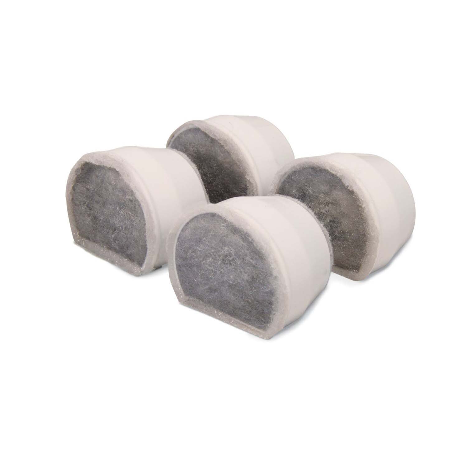 Drinkwell Avalon, Pagoda and Sedona Fountain Replacement Charcoal Filters Pack of 4
