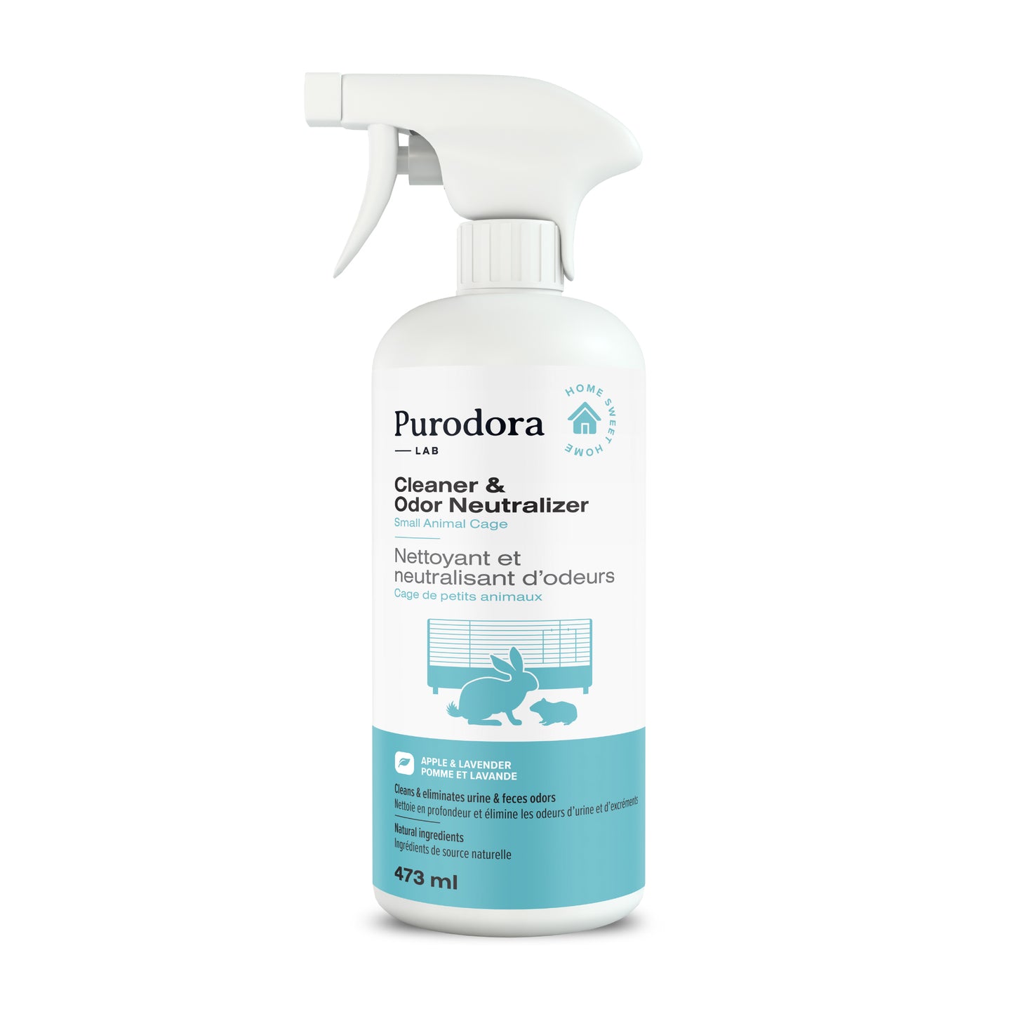 Cage Cleaner & Odor Neutralizer for Small Animals 473 mL 1 Spray Bottle of 473 mL