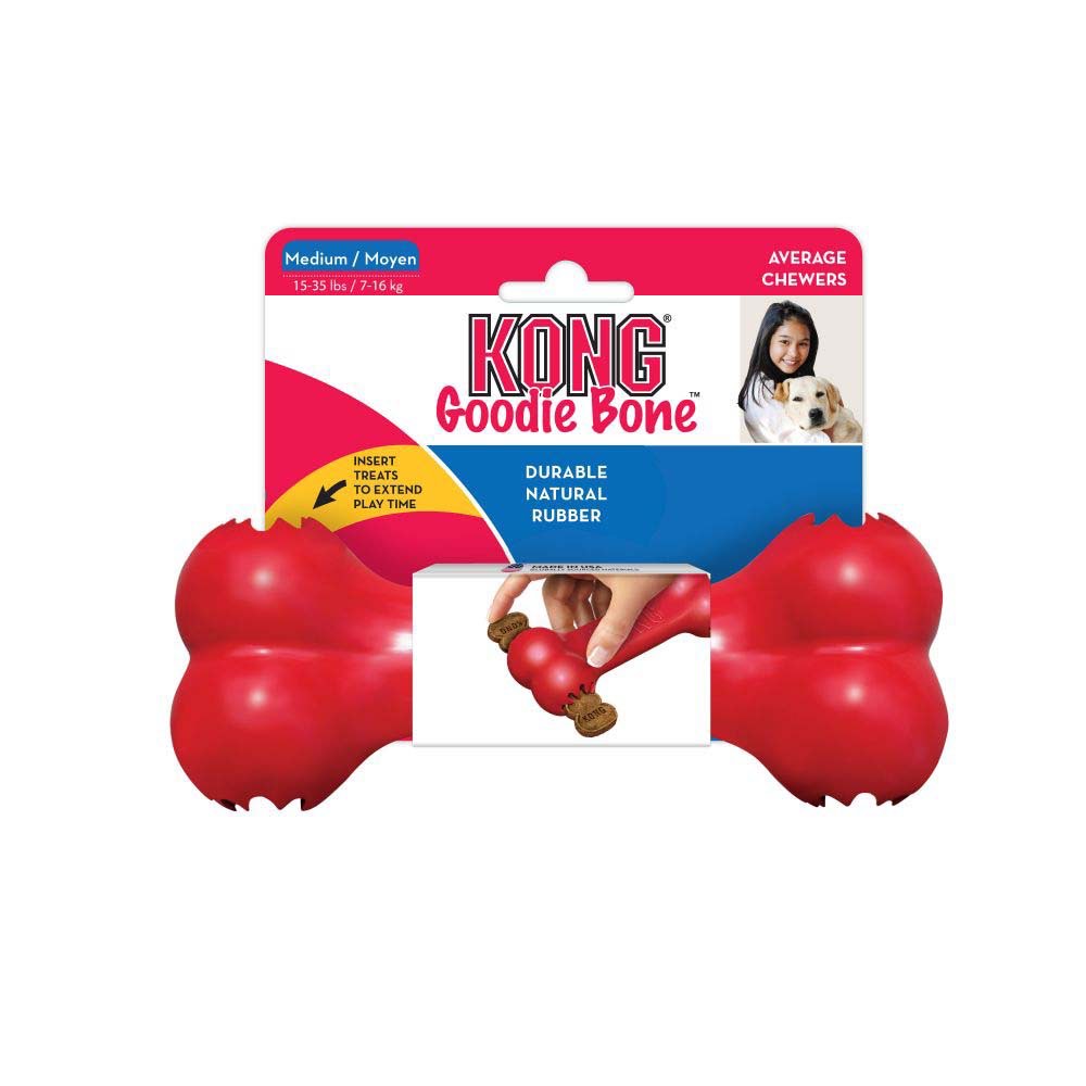 Goodie Bone Toy for Dogs (Red) 1 Unit, Medium - additional product view 2