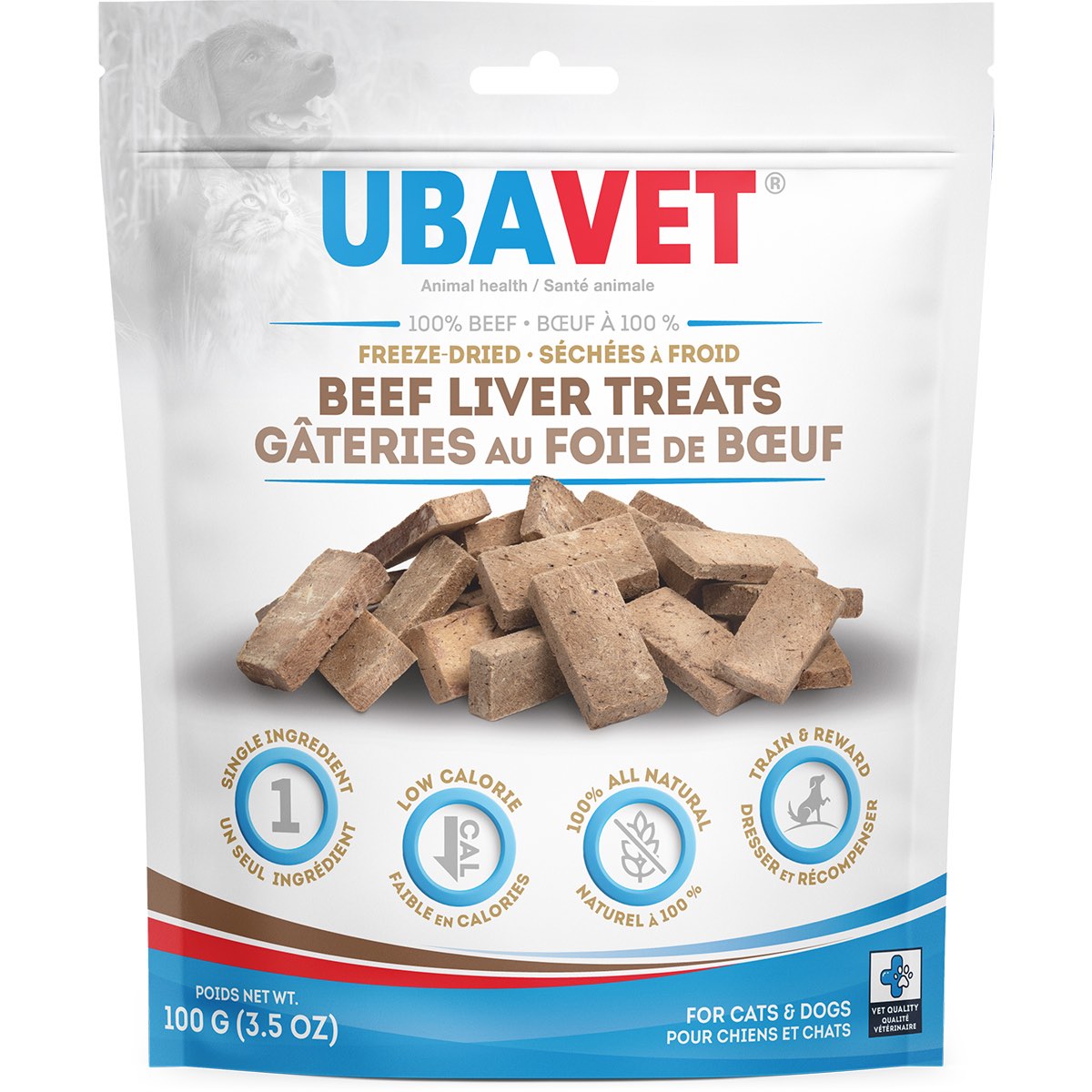 Freeze Dried Beef Liver Treats 100 g Bag