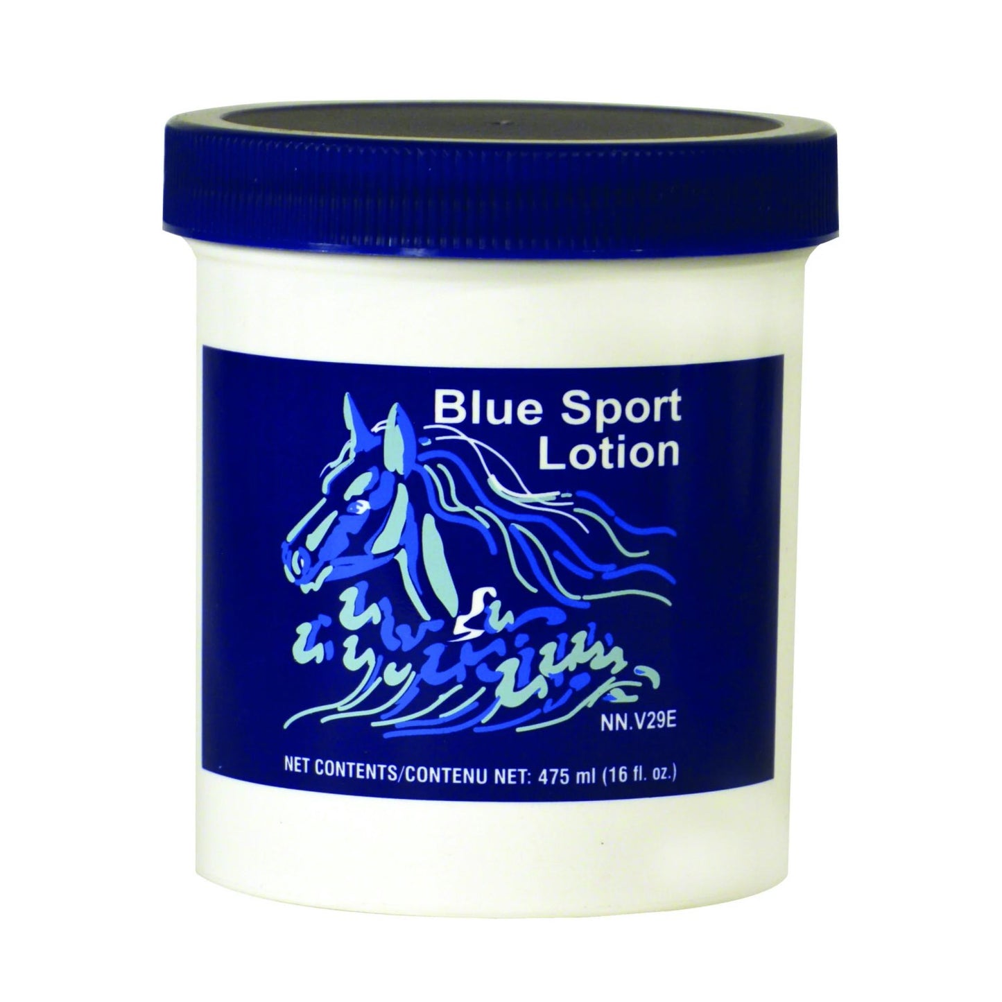 Blue Sport Lotion for Horses 475 mL Bottle