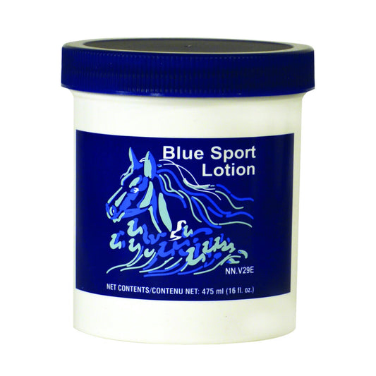Blue Sport Lotion for Horses 475 mL Bottle