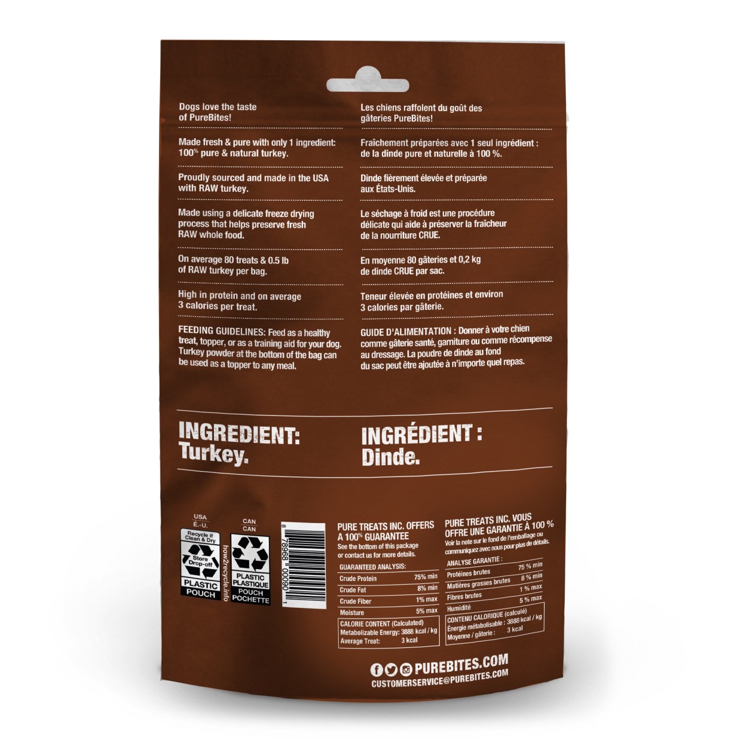 PureBites for Dogs - Turkey / 70 g - product image 2