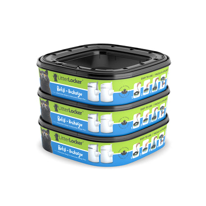 LitterLocker Design Plus Refills for Cats Pack of 3