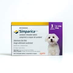 Simparica for Dogs, 2.6 - 5 kg (Purple), 3 Chews - product image 1