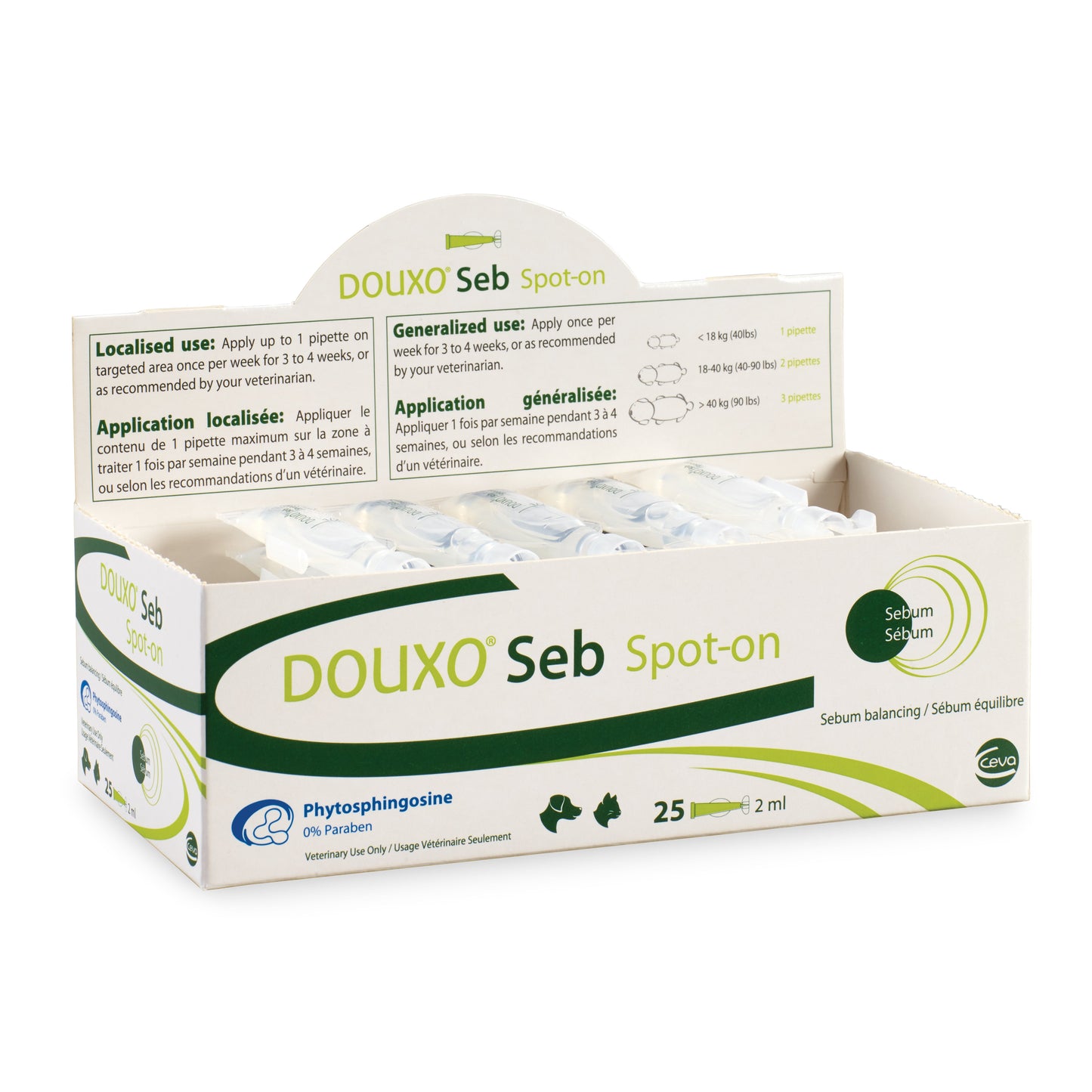 DOUXO Seb Spot - on for Cats Pack of 25, 2 mL