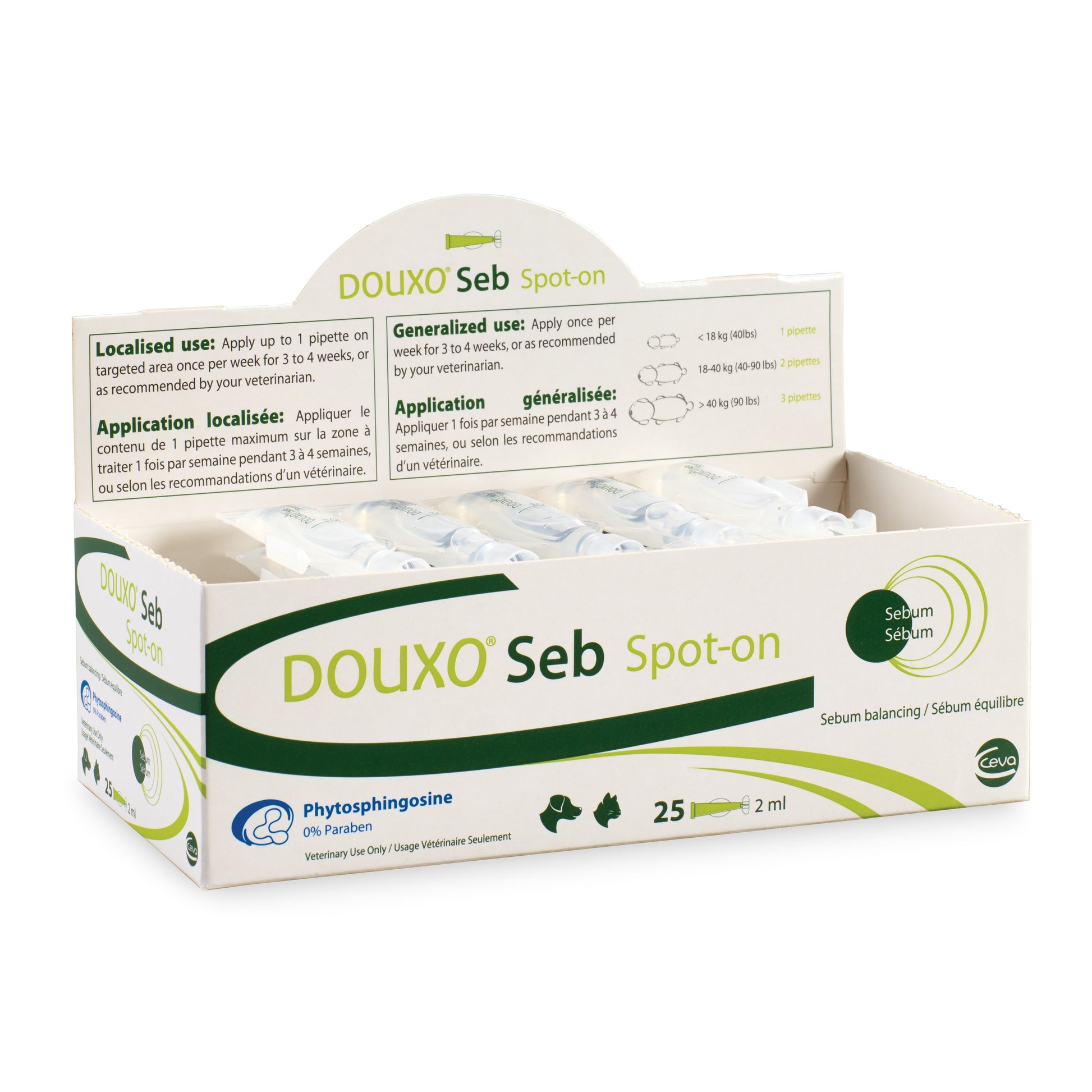 DOUXO Seb Spot - on for Cats Pack of 25, 2 mL