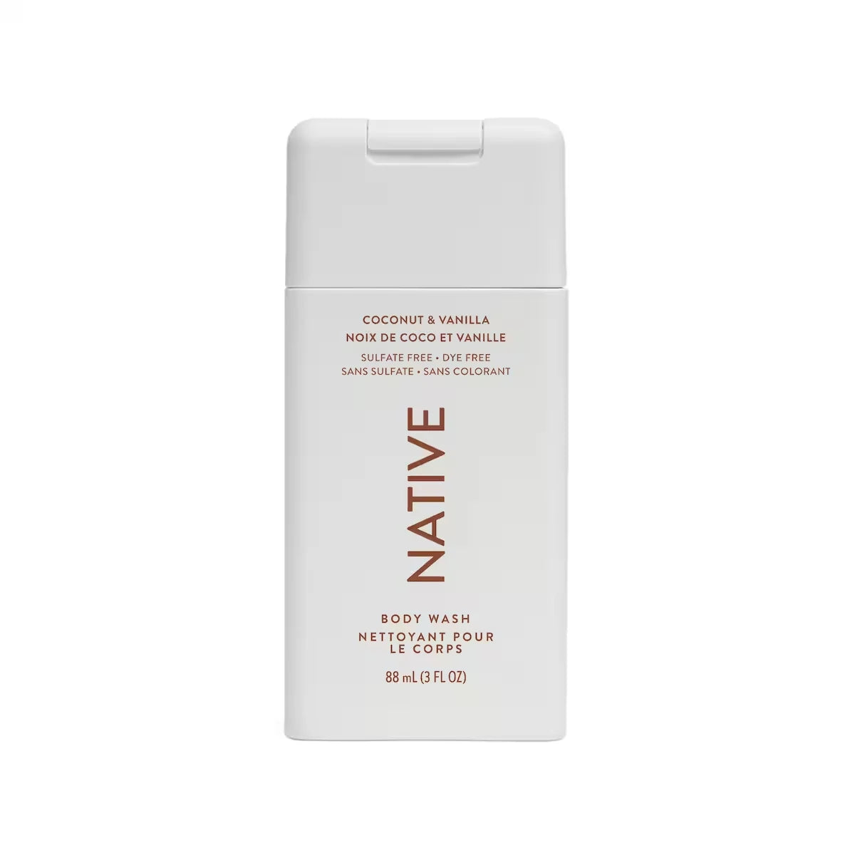 Native Coconut & Vanilla Body Wash front package
