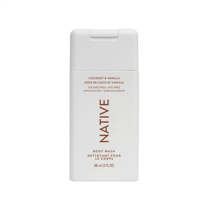 Native Coconut & Vanilla Body Wash front package