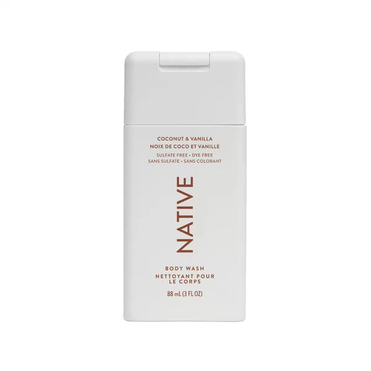 Native Coconut & Vanilla Body Wash front package