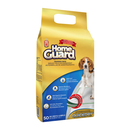 HomeGuard Training Pads for Dogs Pack of 50