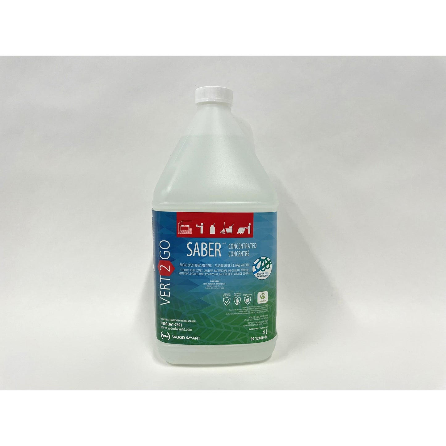Saber Cleaner and Desinfectant Concentrated 4 L Jug 8 % W / W