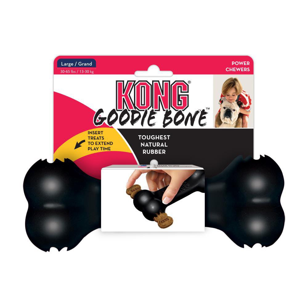 Extreme Goodie Bone for Dogs 1 Unit, Black, Large - additional product view 2