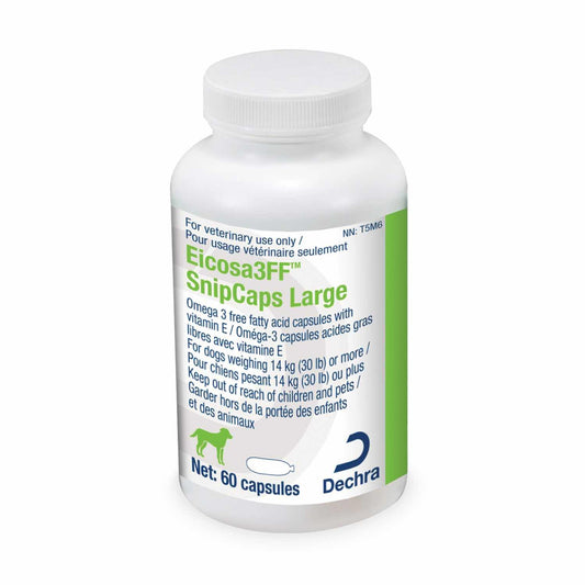 Eicosa3FF Snipcaps Large for Cats 60 Gel Caps