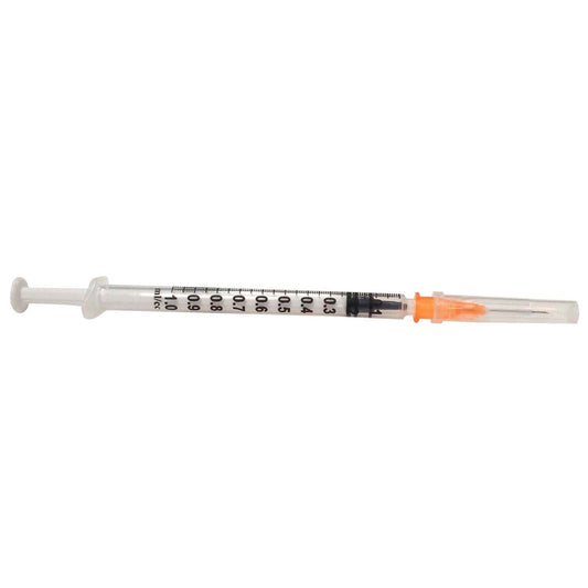 1 Cc LS Syringes with Needle Box of 100 Syringes 25 g x 5 / 8 in