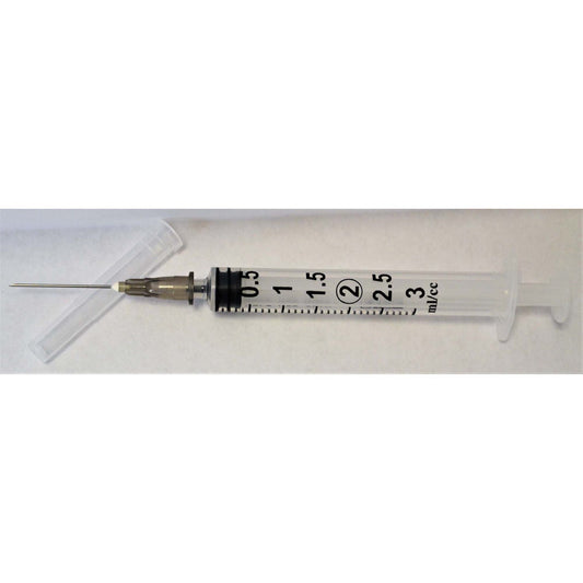 3 Cc LS Syringes with Needle Box of 100 Syringes 22 g x 3 / 4 in
