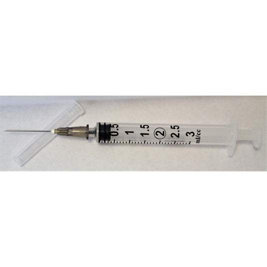 3 Cc LS Syringes with Needle Box of 100 Syringes 22 g x 1 in