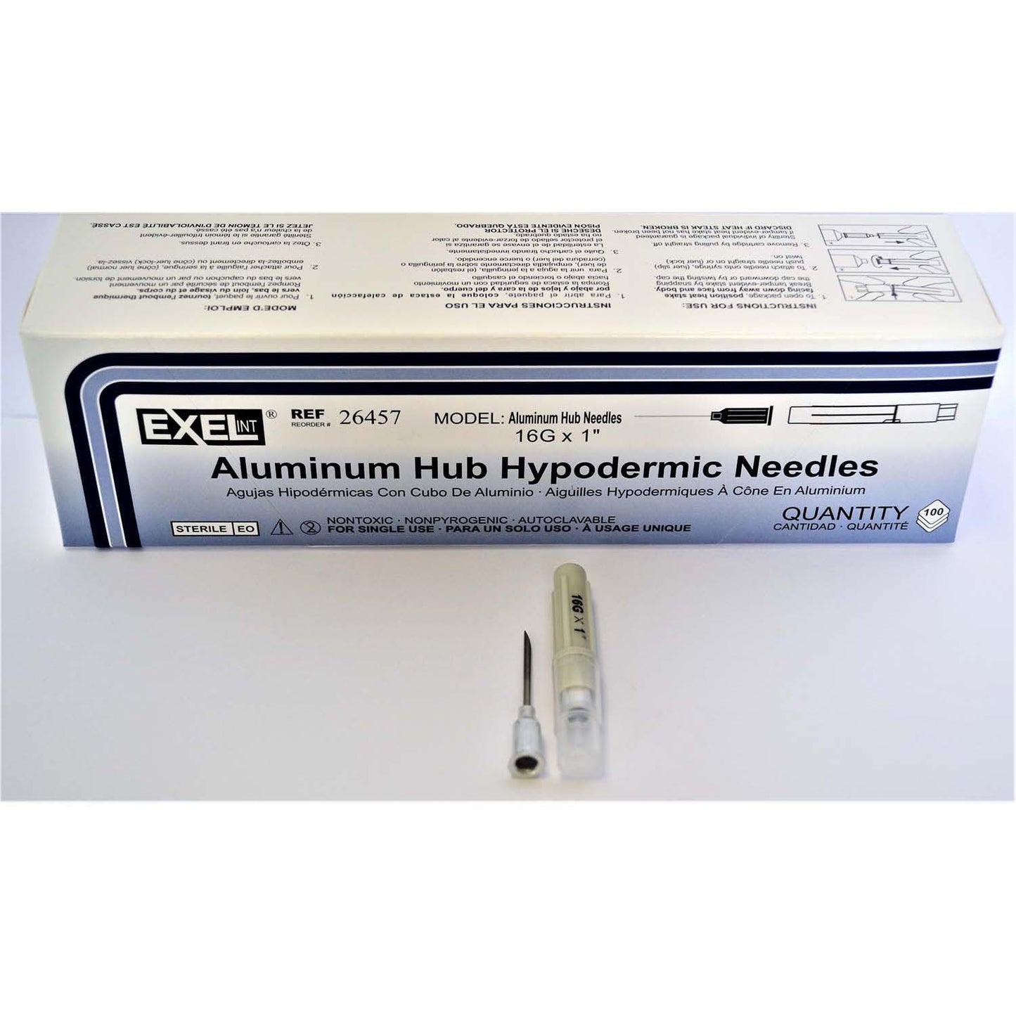Hypodermic Needles with Aluminium Hub - 16 g x 1 in - product image 1