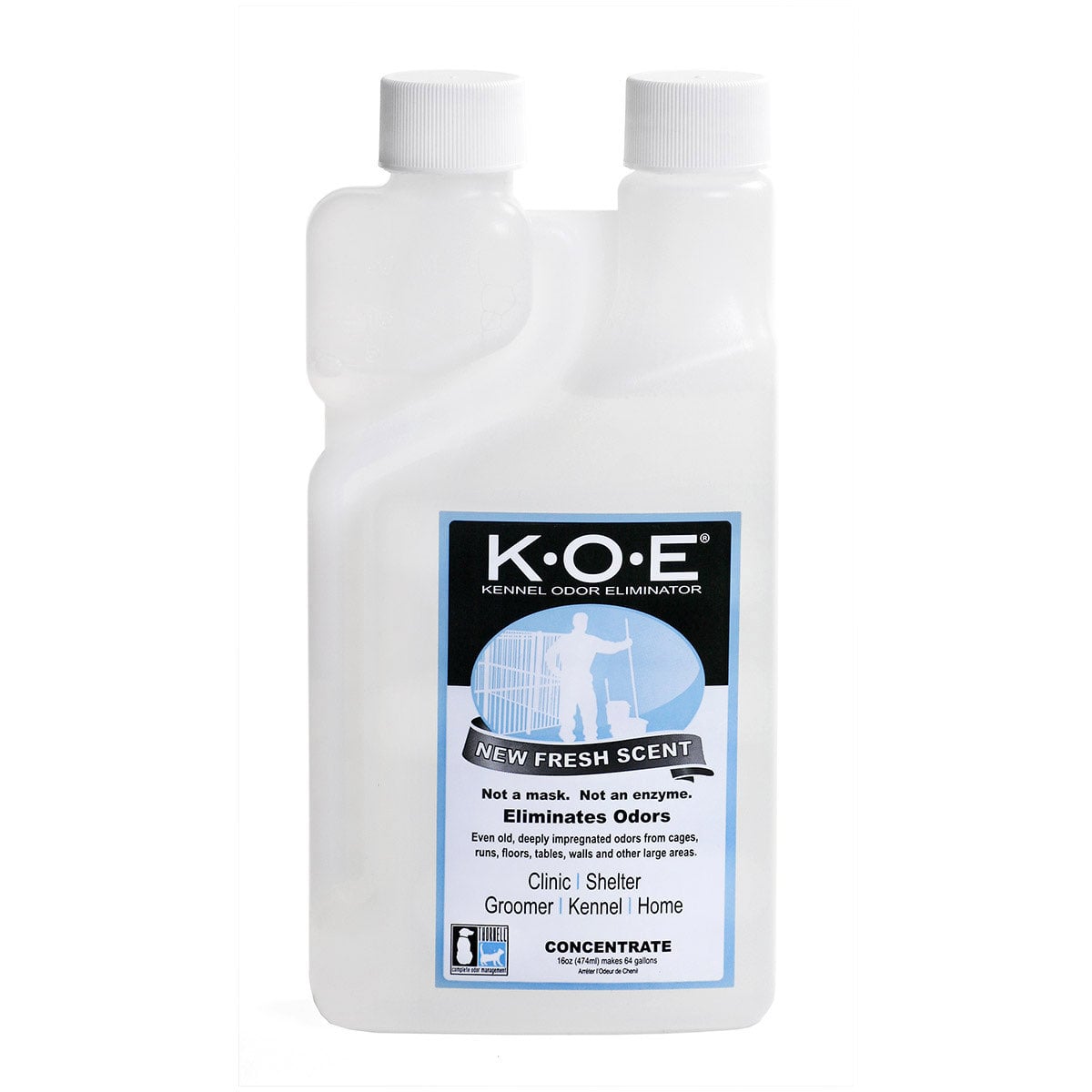 K.O.E. Kennel Odor Eliminator Concentrate Fresh Scent 474 mL Bottle