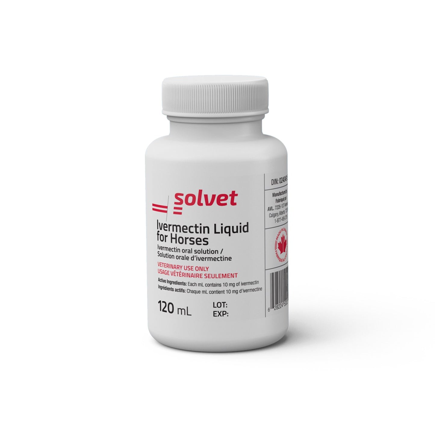 Ivermectin Liquid for Horses 120 mL 10 mg / mL