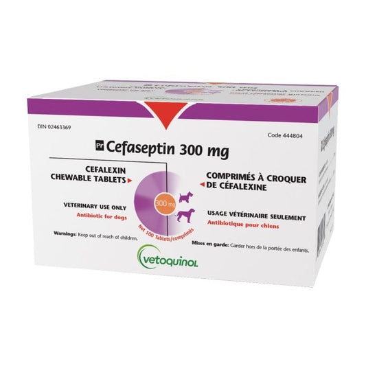 Cefaseptin for Dogs, 300 mg, 100 Chews