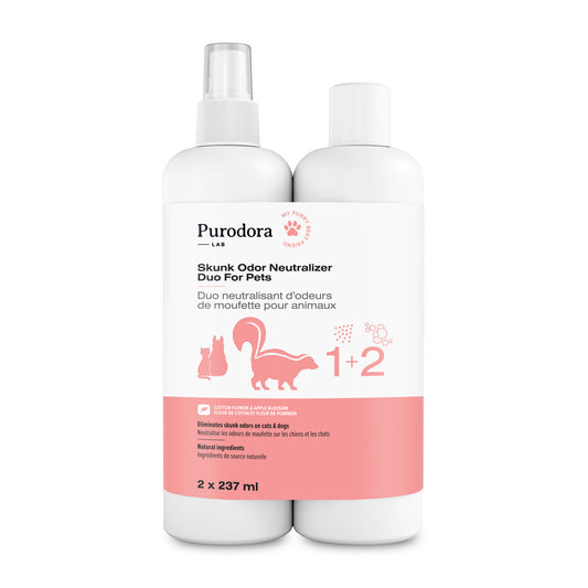 Skunk Odor Neutralizer Duo for Cats 1 Kit