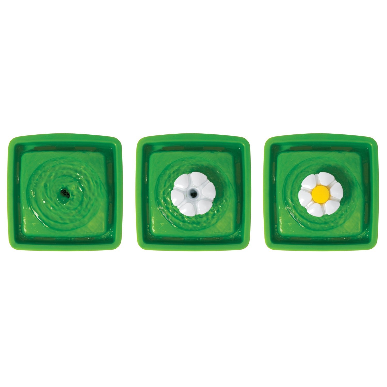 Mini Flower Fountain for Cats (Green) (1.5 L), 1 Unit - additional product view 3