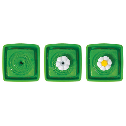 Mini Flower Fountain for Cats (Green) (1.5 L), 1 Unit - additional product view 3
