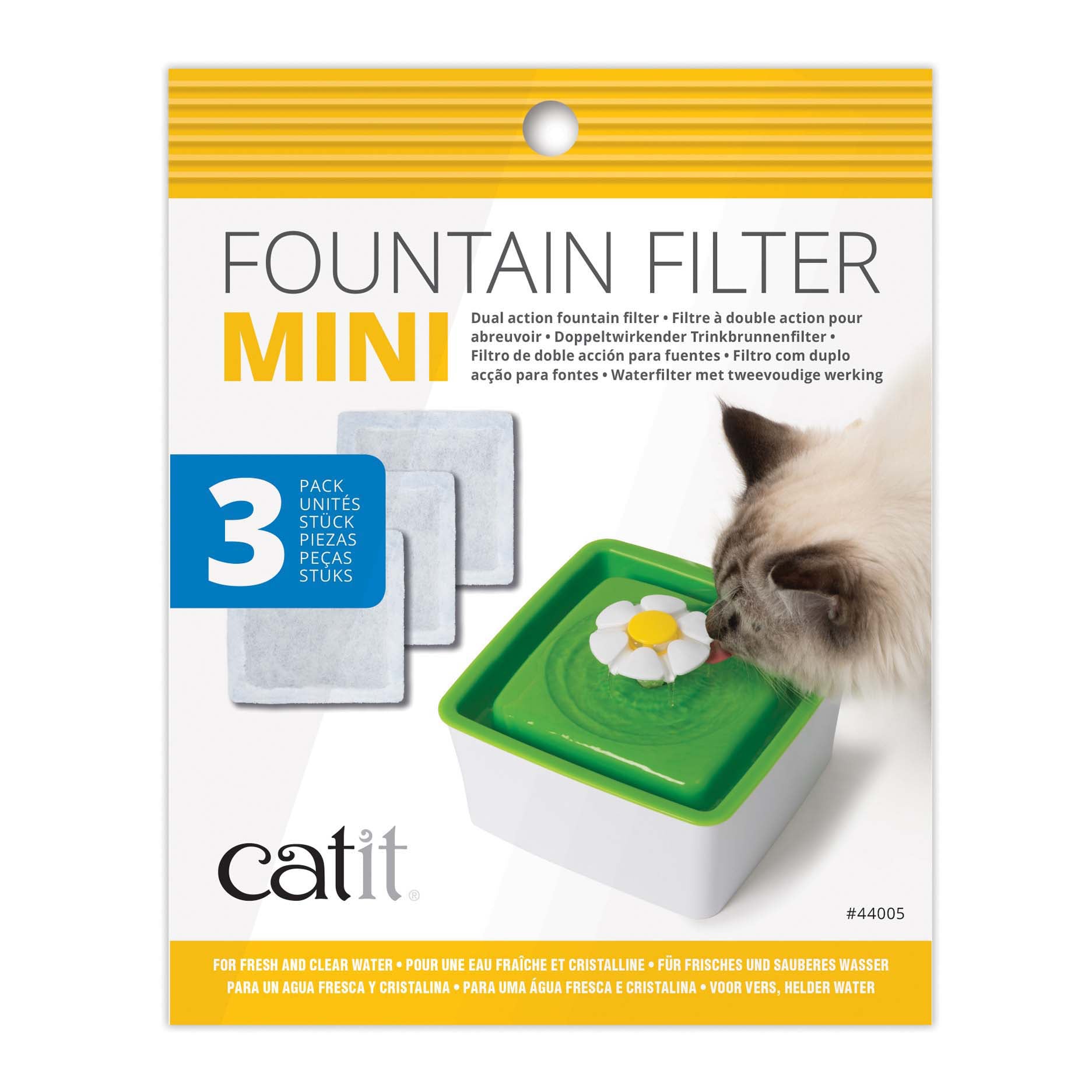 Mini Flower Fountain Filters for Cats Pack of 3